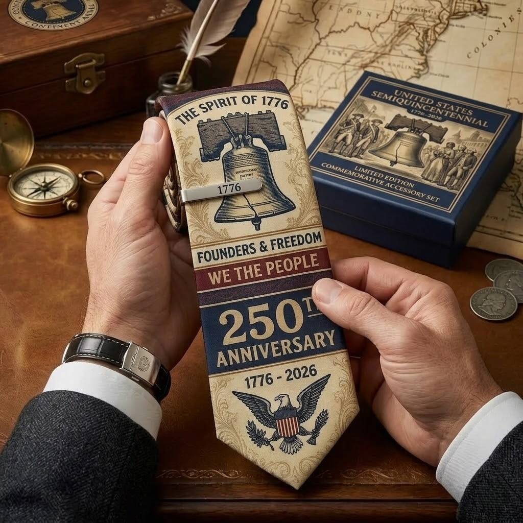 American Independence 250th Anniversary Tie