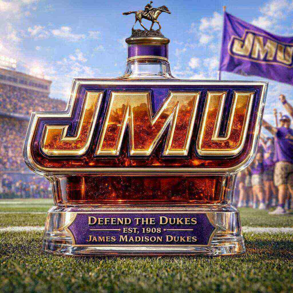 JMU DUKES Limited Edition Whiskey Bottle