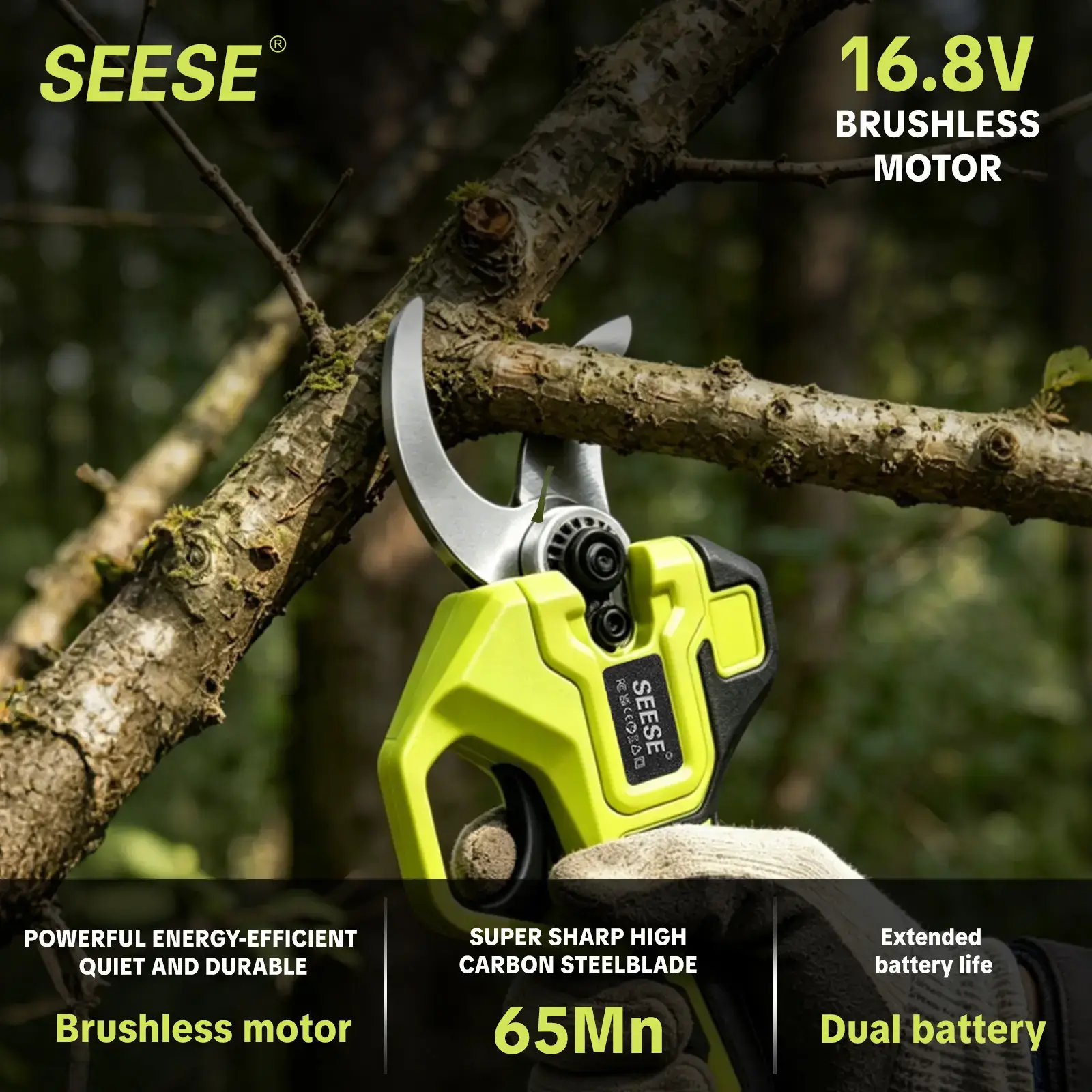 Electric Pruning Shears for Gardening: 1.25