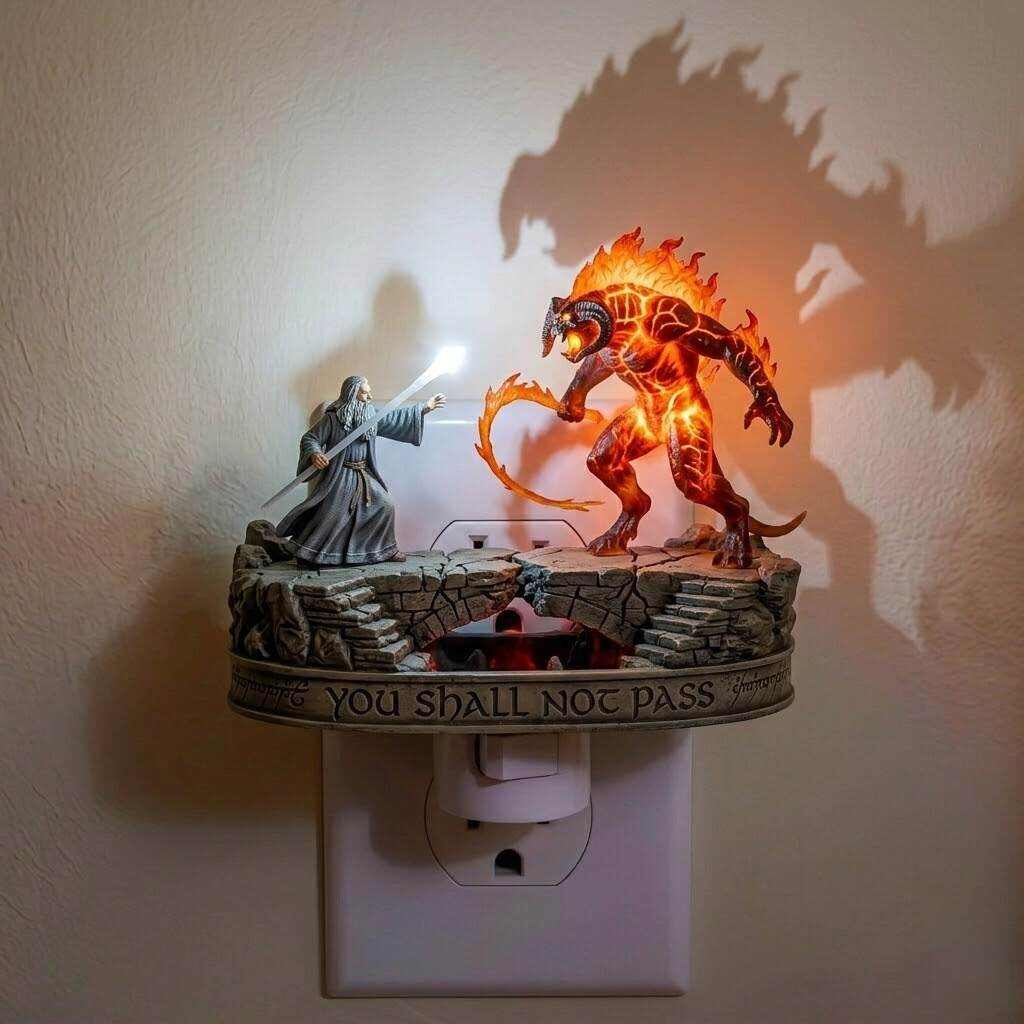 The Lord of the Rings: Gandalf vs. Balrog Installed Nightlight