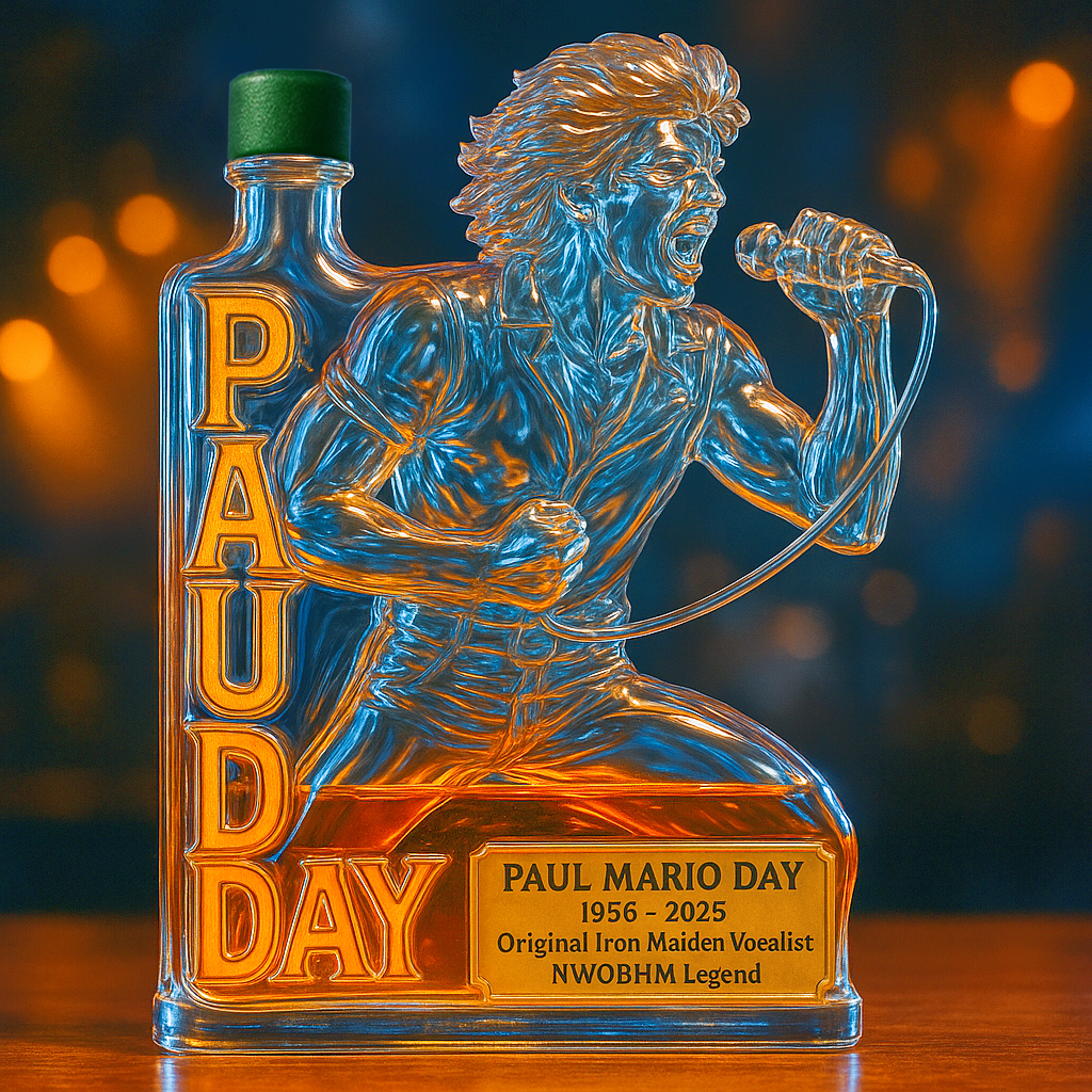Paul Mario Day Memorial Whiskey Bottle