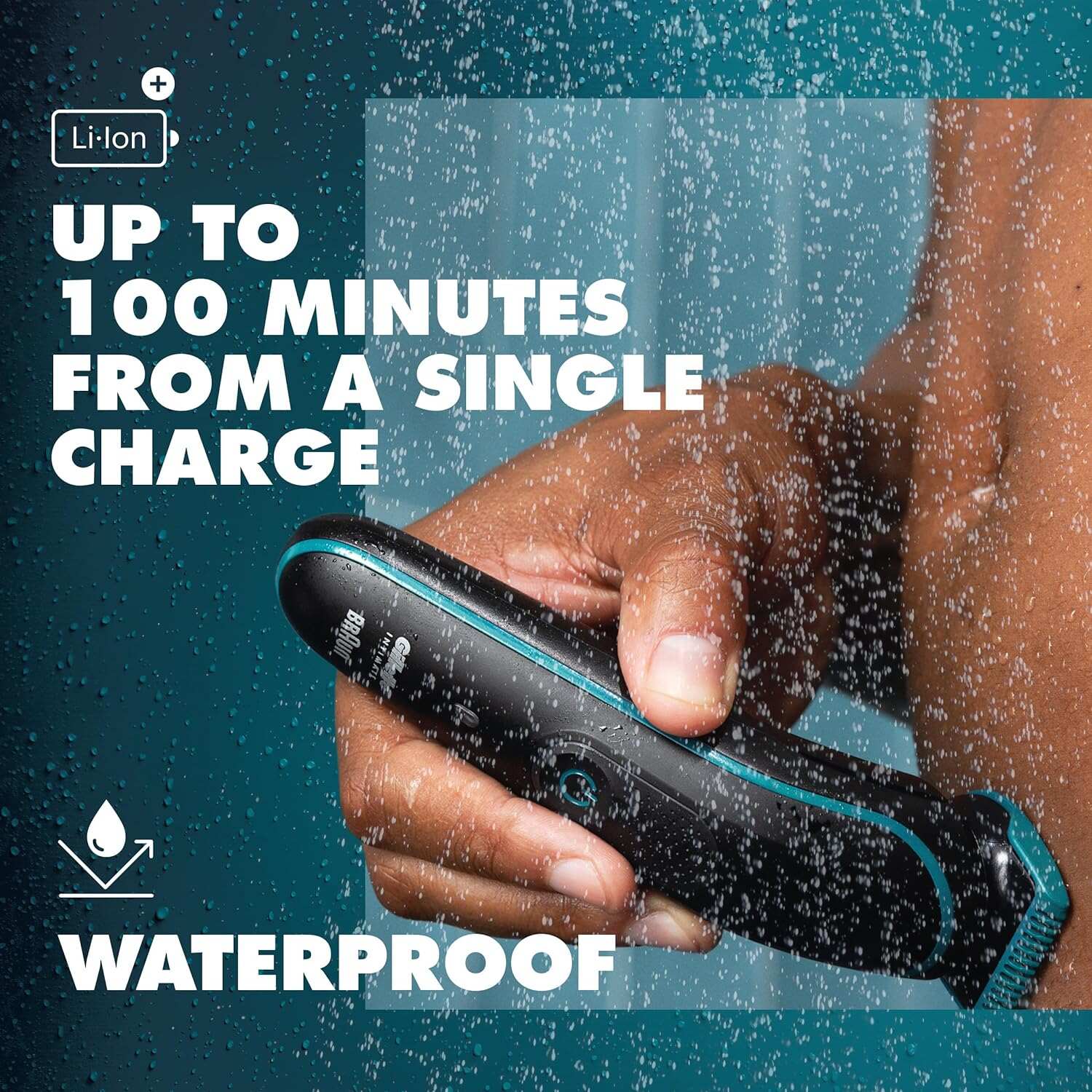 Gillette Intimate Men’s Manscape Pubic Hair Trimmer, SkinFirst Ball Trimmer For Men, Waterproof, Cordless For Wet/Dry Use, Electric Shaver For Men, Lifetime Sharp Blades, Manscaping Body Groomer