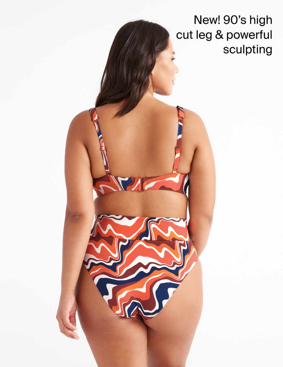 Sculpt High Rise High Cut Swim Bottom