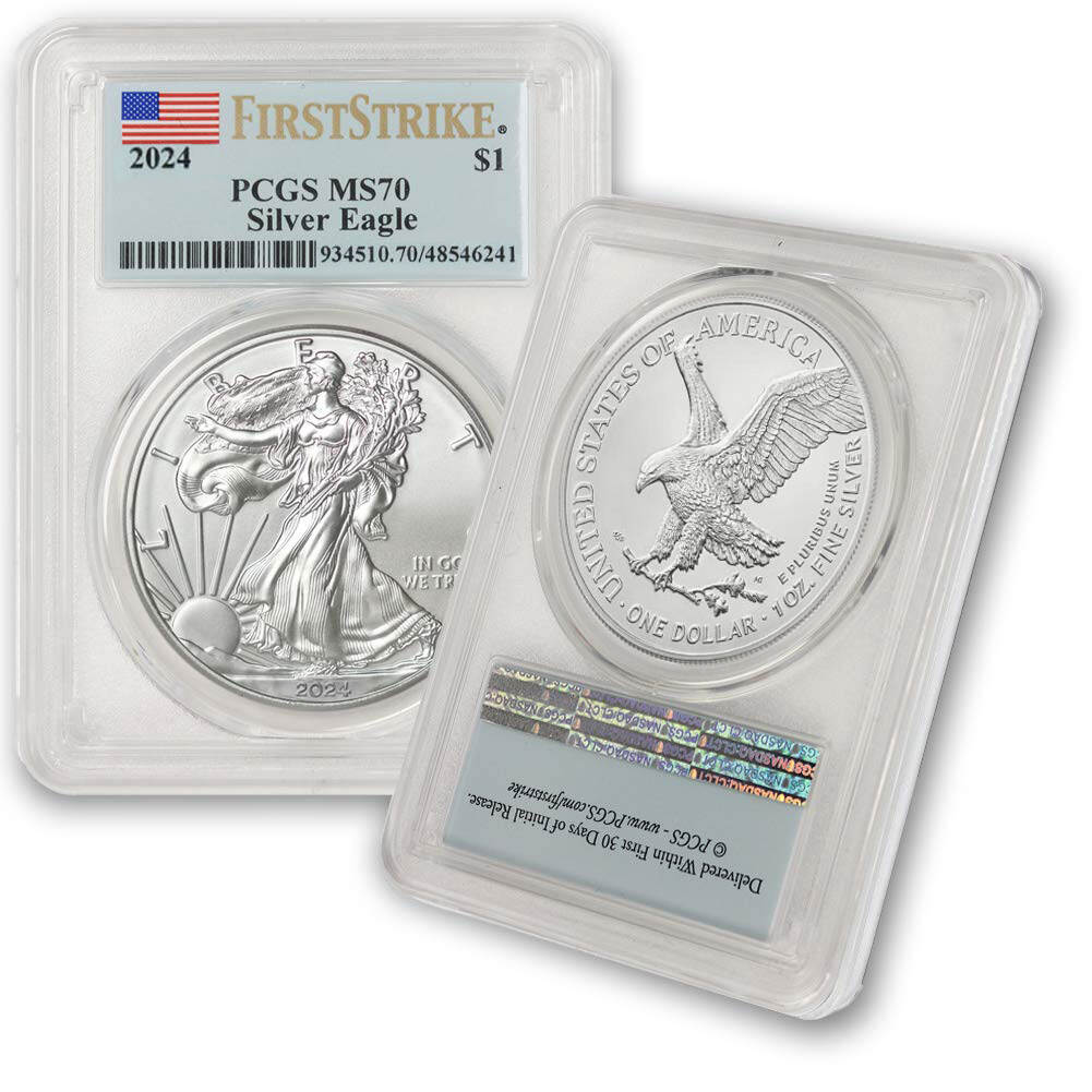 American Eagle 2016-2025 Silver Coin (BU) PCGS MS70 First Strikes w