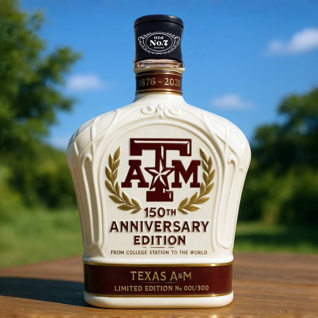 Texas A&M 150th Anniversary Whiskey Bottle