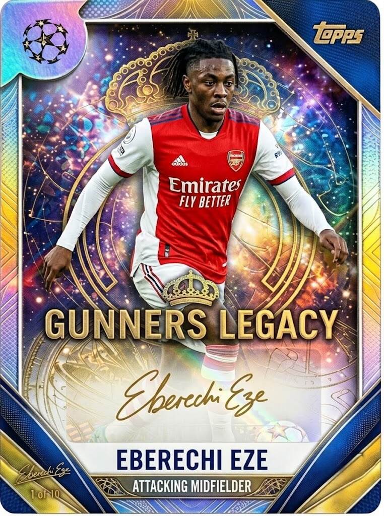 Arsenal F.C. 140th Anniversary Topps Legacy Collection Ultra Premium Trading Cards