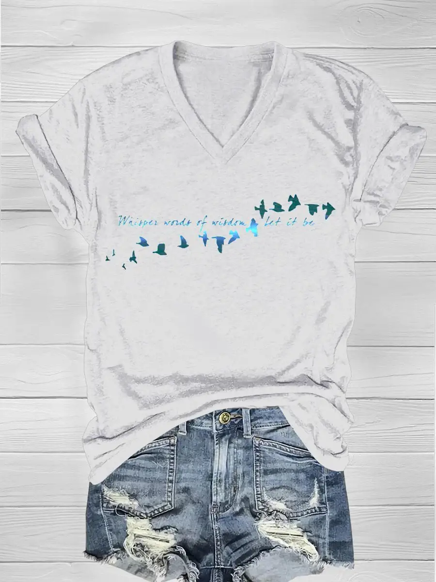 Whisper Words Of Wisdom Let It Be Casual  T-shirt