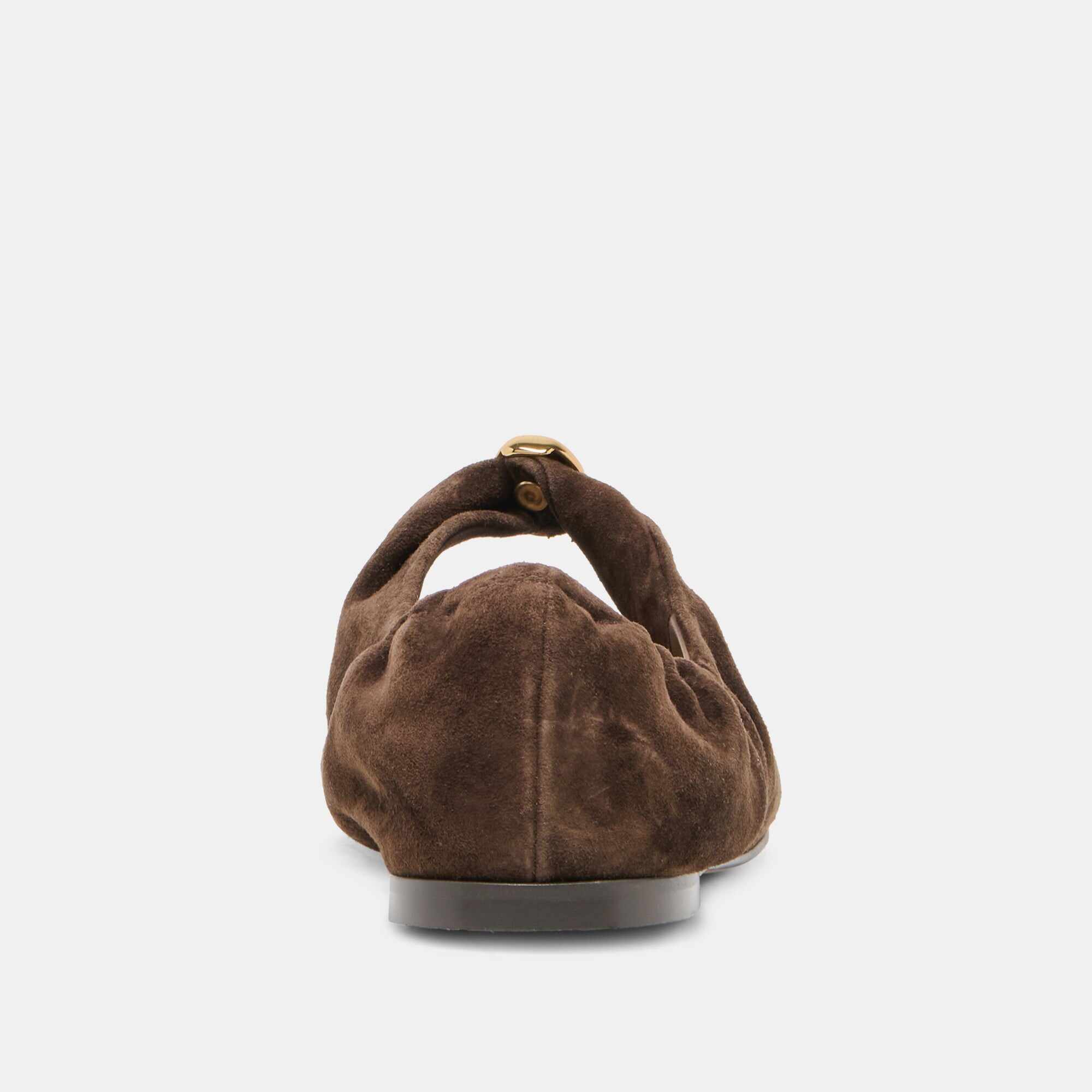 CORNEL FLATS DK BROWN SUEDE