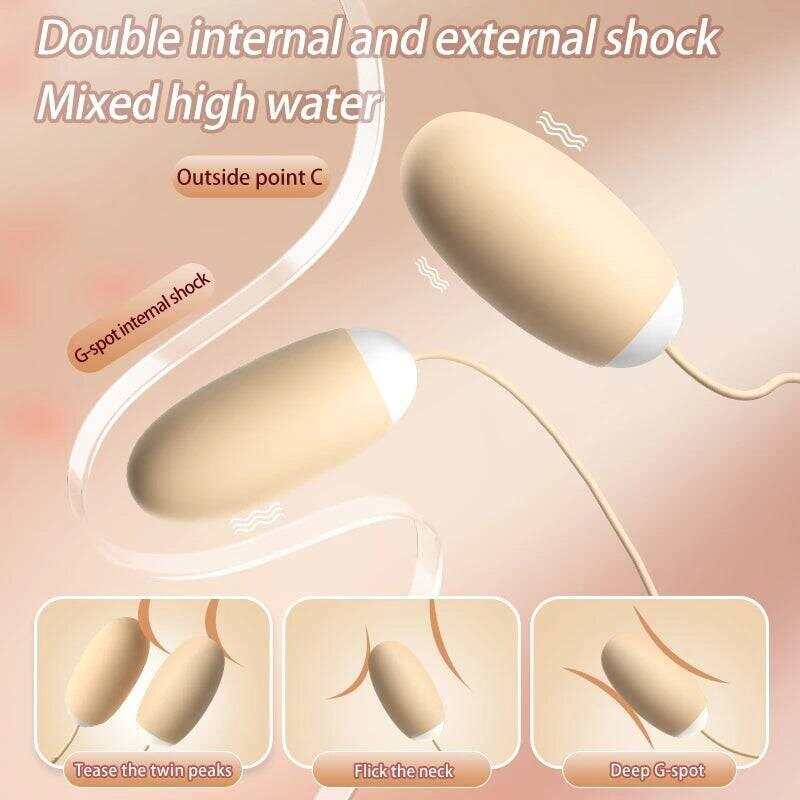 Earphone-Size Sucking & Vibrating Love Egg Massager