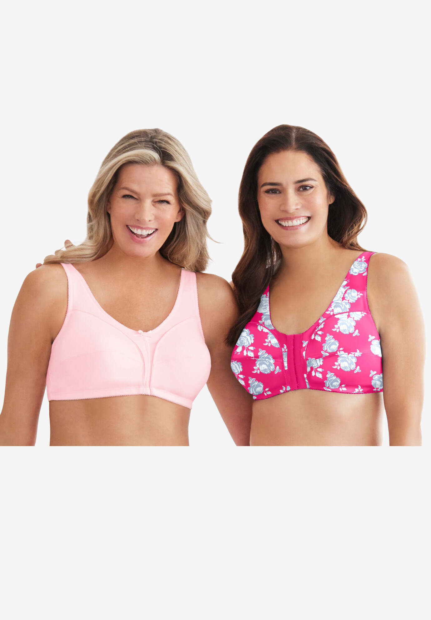 Cotton Front-Close Wireless Bra