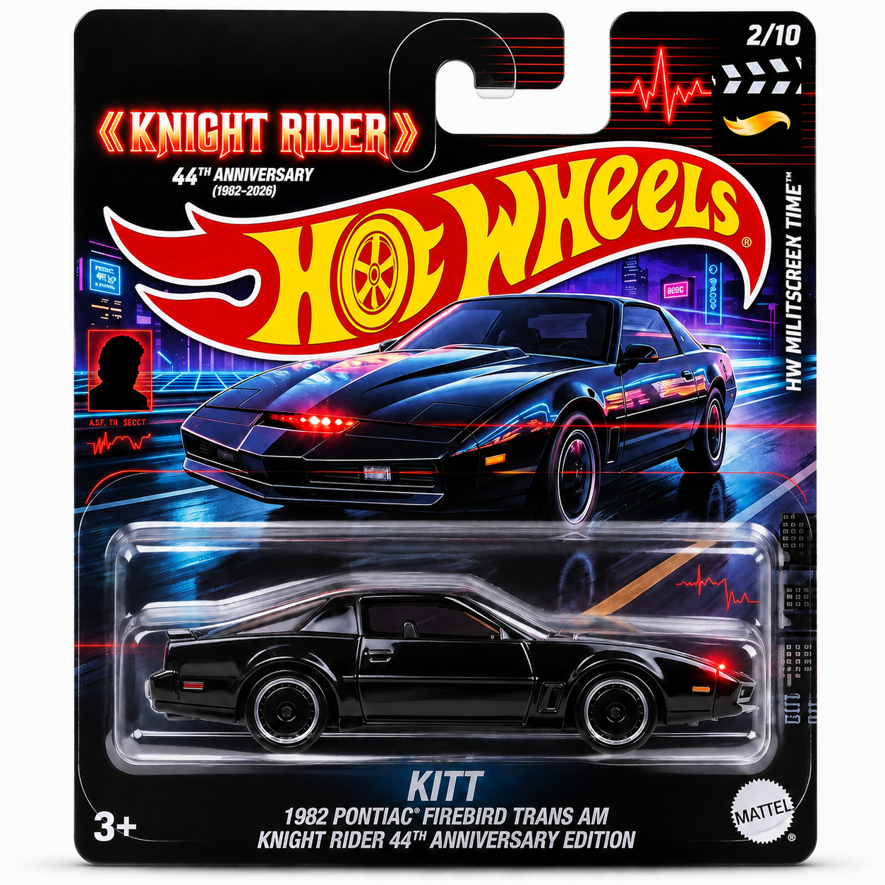 Hot Wheels Knight Rider 44th Anniversary Edition: KITT (1982 Pontiac Firebird Trans Am)