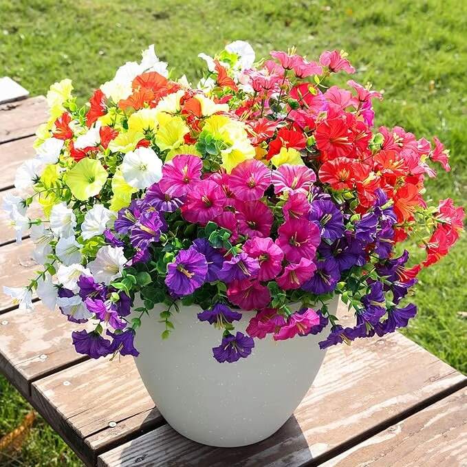 💥Upgraded High-Grade Material🌸UV Resistant Fade-Free Fake Silk Colourful Morning Glory
