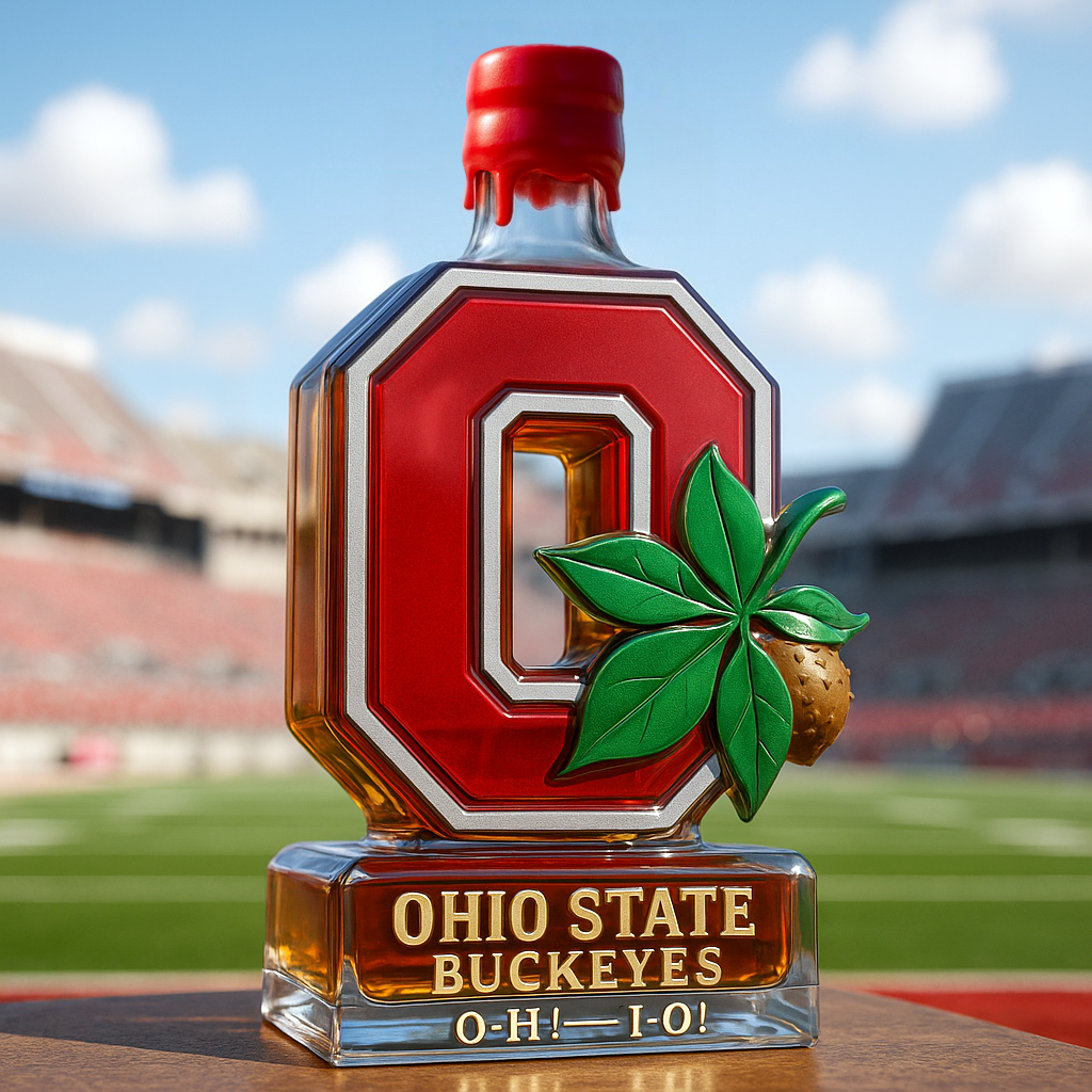 Ohio State Buckeyes Limited-Edition Whiskey Bottle