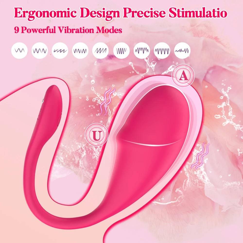 Bluetooth G-Spot Vibrator: Wearable Egg Stimulator for Women