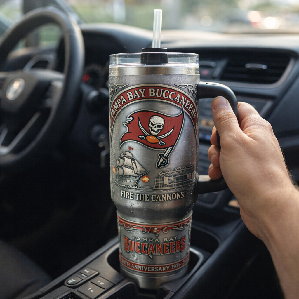 Tampa Bay Buccaneers 50th Anniversary Tumbler