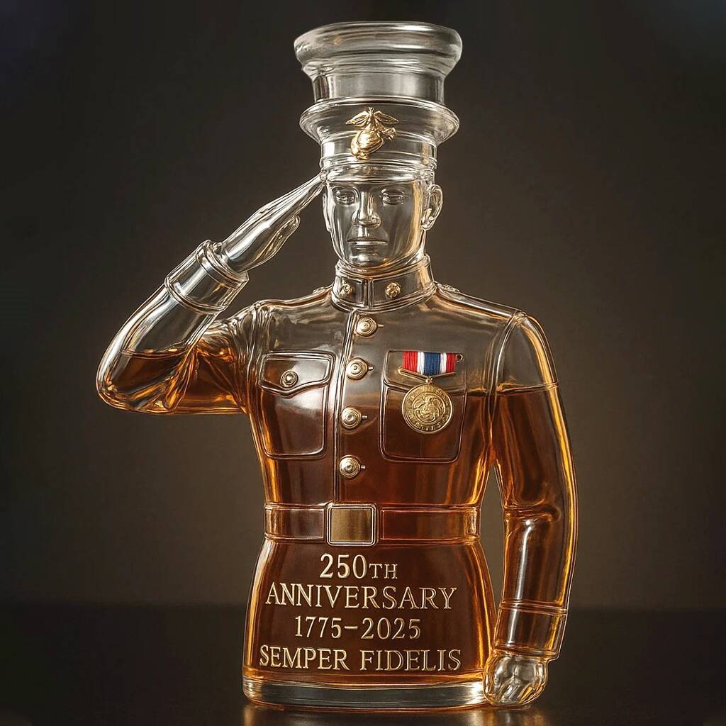 250TH Anniversary Military Commemorative Veterans Salute Bottle