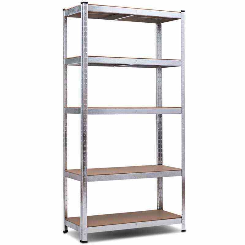 72 Inch 5-Shelf Steel Garage Storage Rack Display Stand with Adjustable Shelves