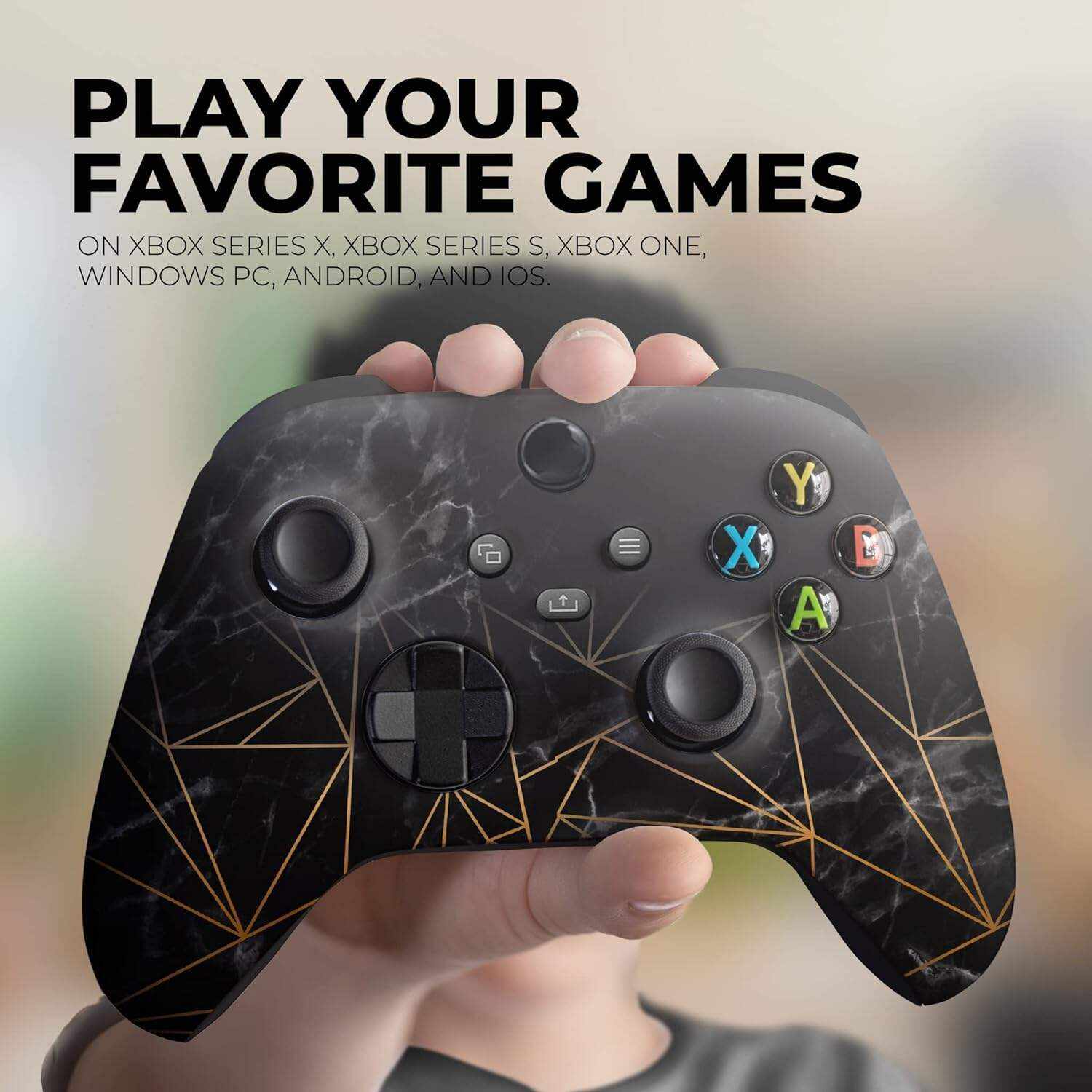 DreamController Original X-box Wireless Controller Special Edition Customized Compatible with X-box One S/X-box Series X/S & Windows 10 Made with Advanced HydroDip Print Technology(Not Just a Skin)