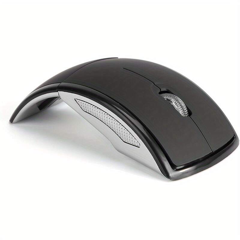 Wireless Foldable Mouse - 2.4GHz Receiver/Optical Tracking/Ergonomic Design/Portable for Laptops, Desktop Computers