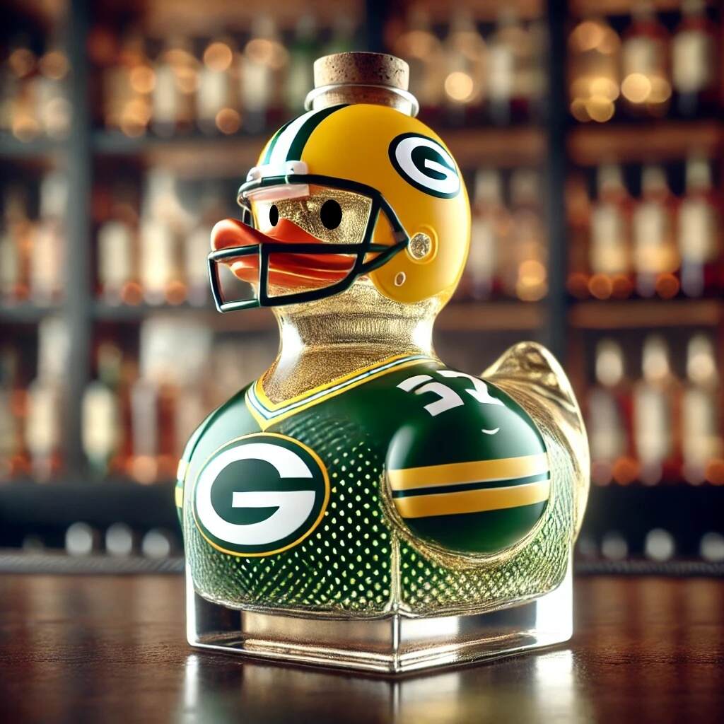 NFL Duck whiskey Bottle