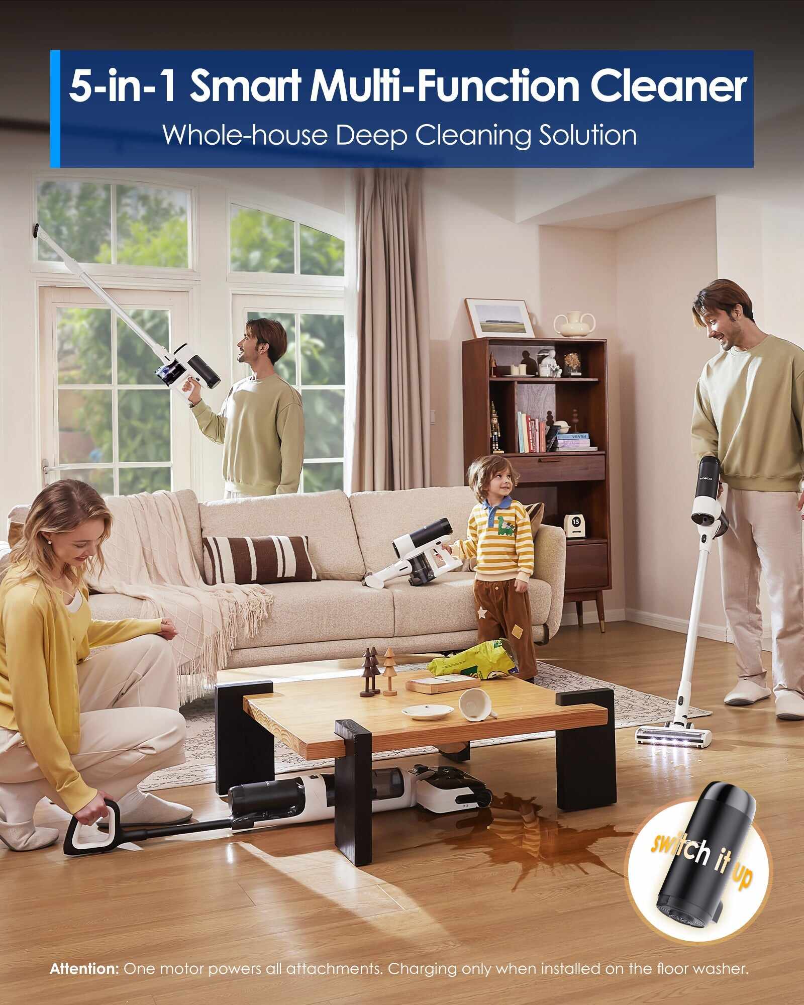 Tineco FLOOR ONE SWITCH S6 Stretch Wet Dry Vacuum Cleaner