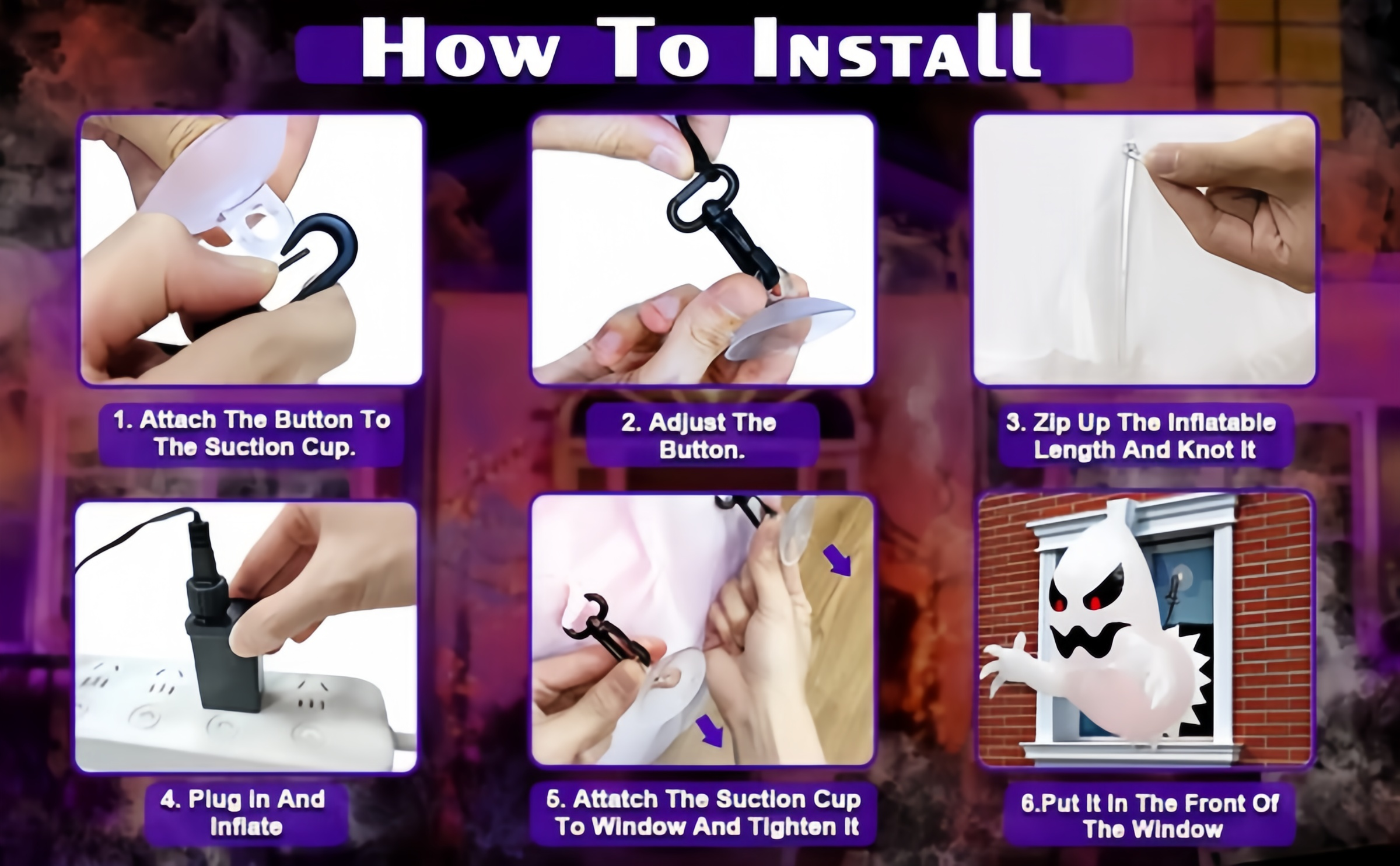 👻LED Halloween Inflatable Ghost