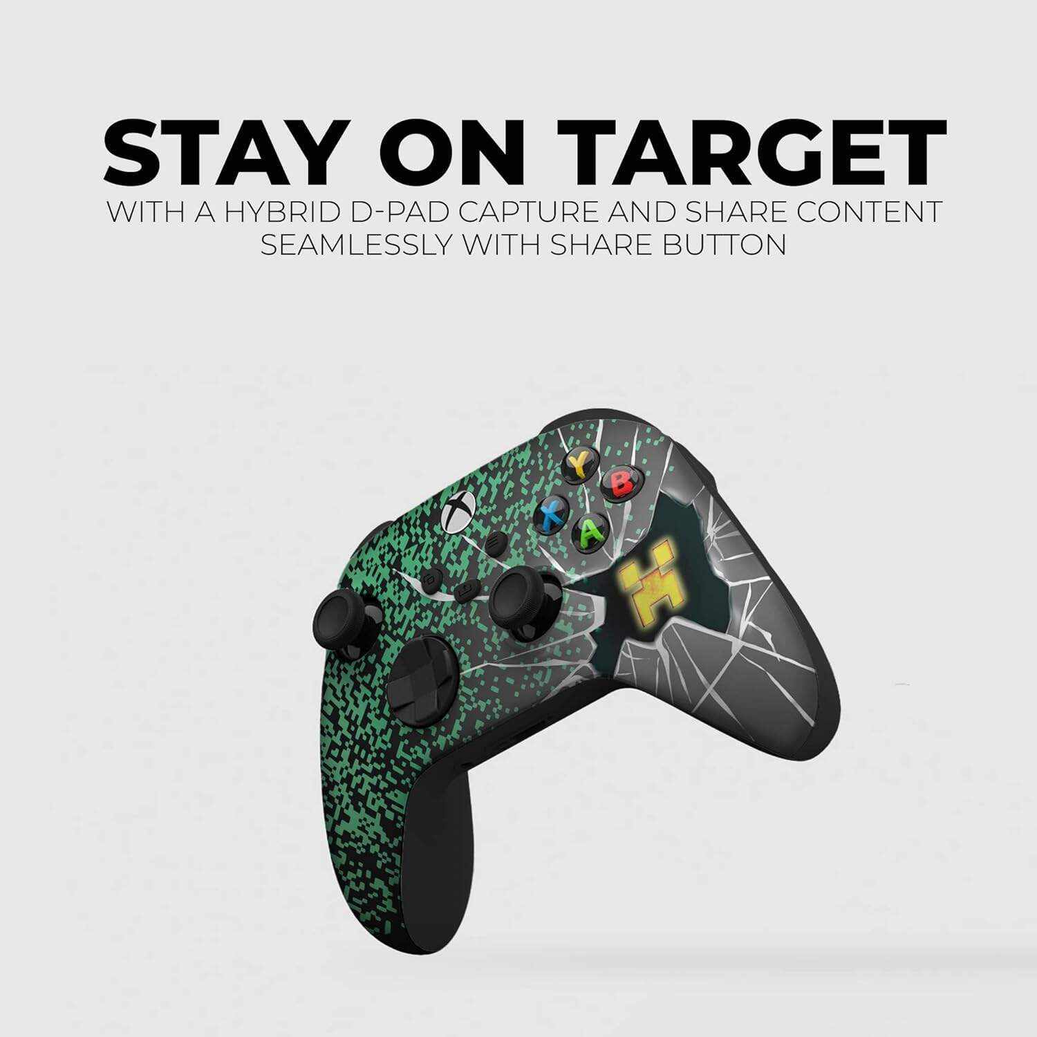 DreamController Original X-box Wireless Controller Special Edition Customized Compatible with X-box One S/X-box Series X/S & Windows 10 Made with Advanced HydroDip Print Technology(Not Just a Skin)