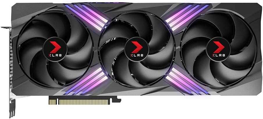 PNY GeForce RTX™ 4090 24GB XLR8 Gaming VERTO™ EPIC-X RGB™ OC Triple Fan Graphics Card DLSS 3 (ARGB, 384-bit, PCIe 4.0, GDDR6X, Supports 4k, Anti-Sag bracket, HDMI/DisplayPort)