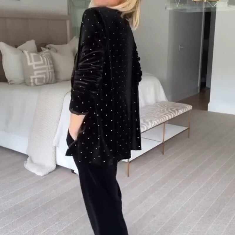💃🔥 Luxury Blazer with Rhinestones for Women