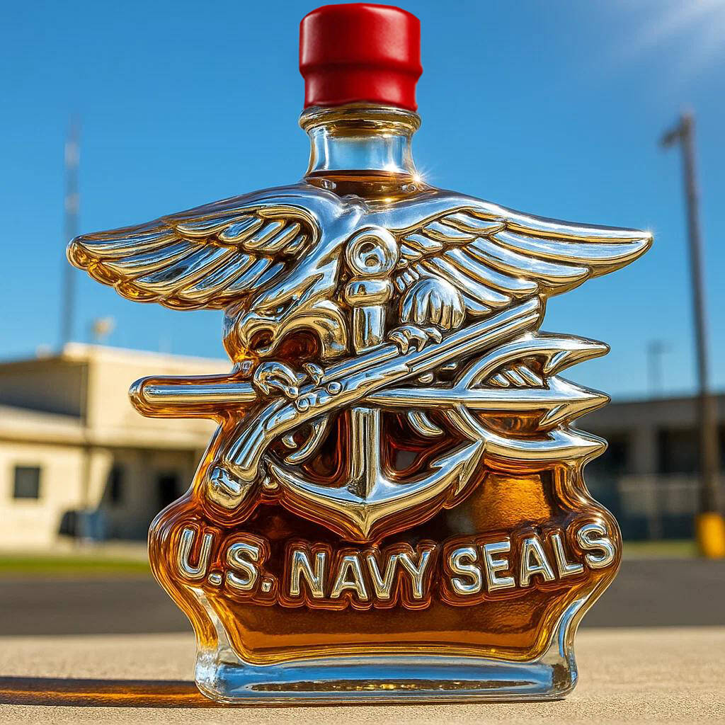 Navy SEALS Whiskey Bottle