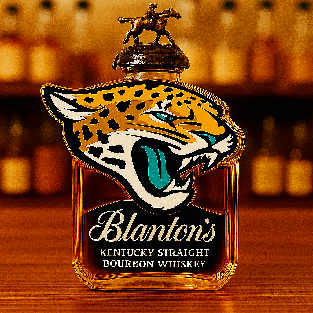 Jacksonville Jaguars Whiskey Bottle