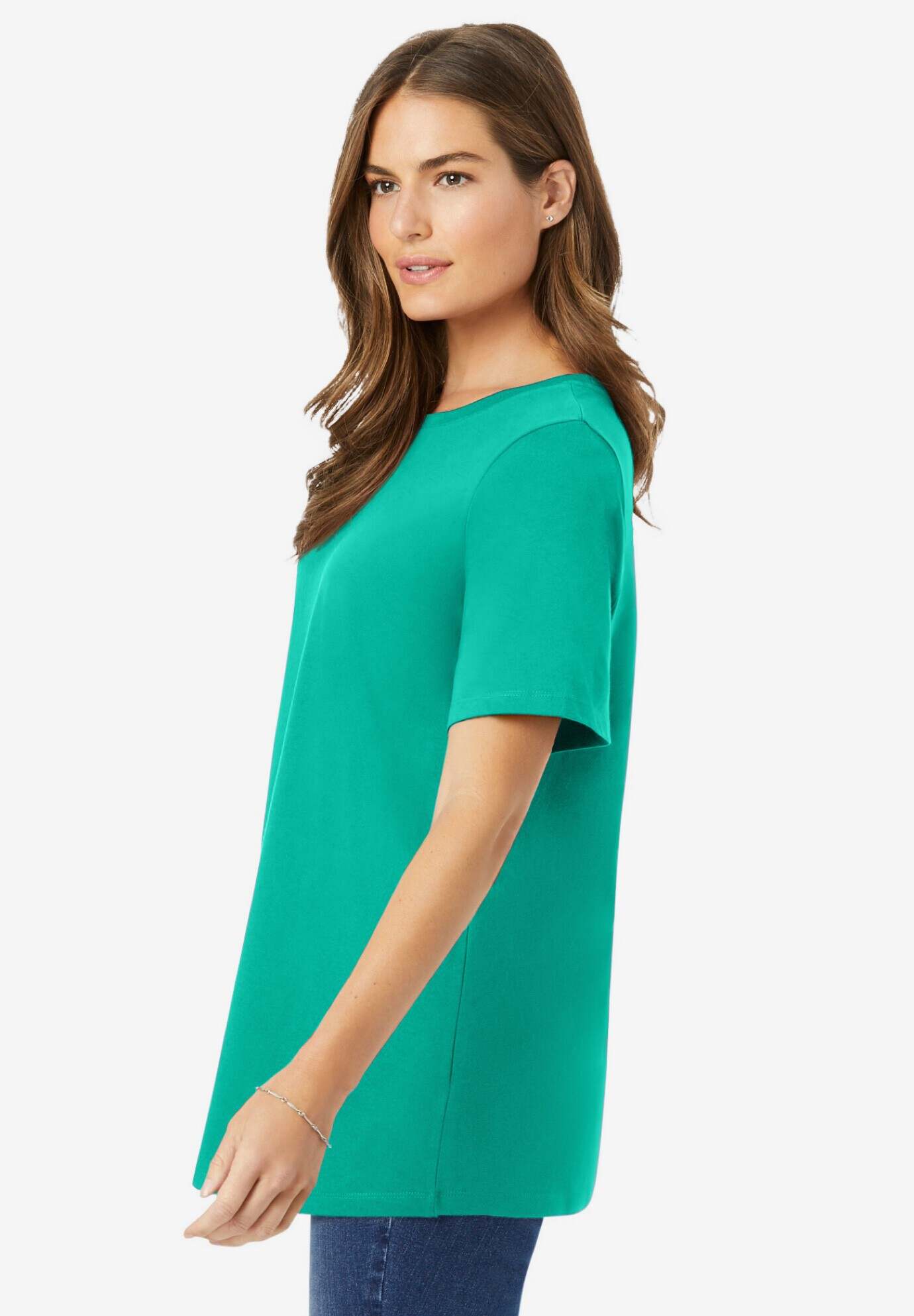 Perfect Short-Sleeve Crewneck Tee