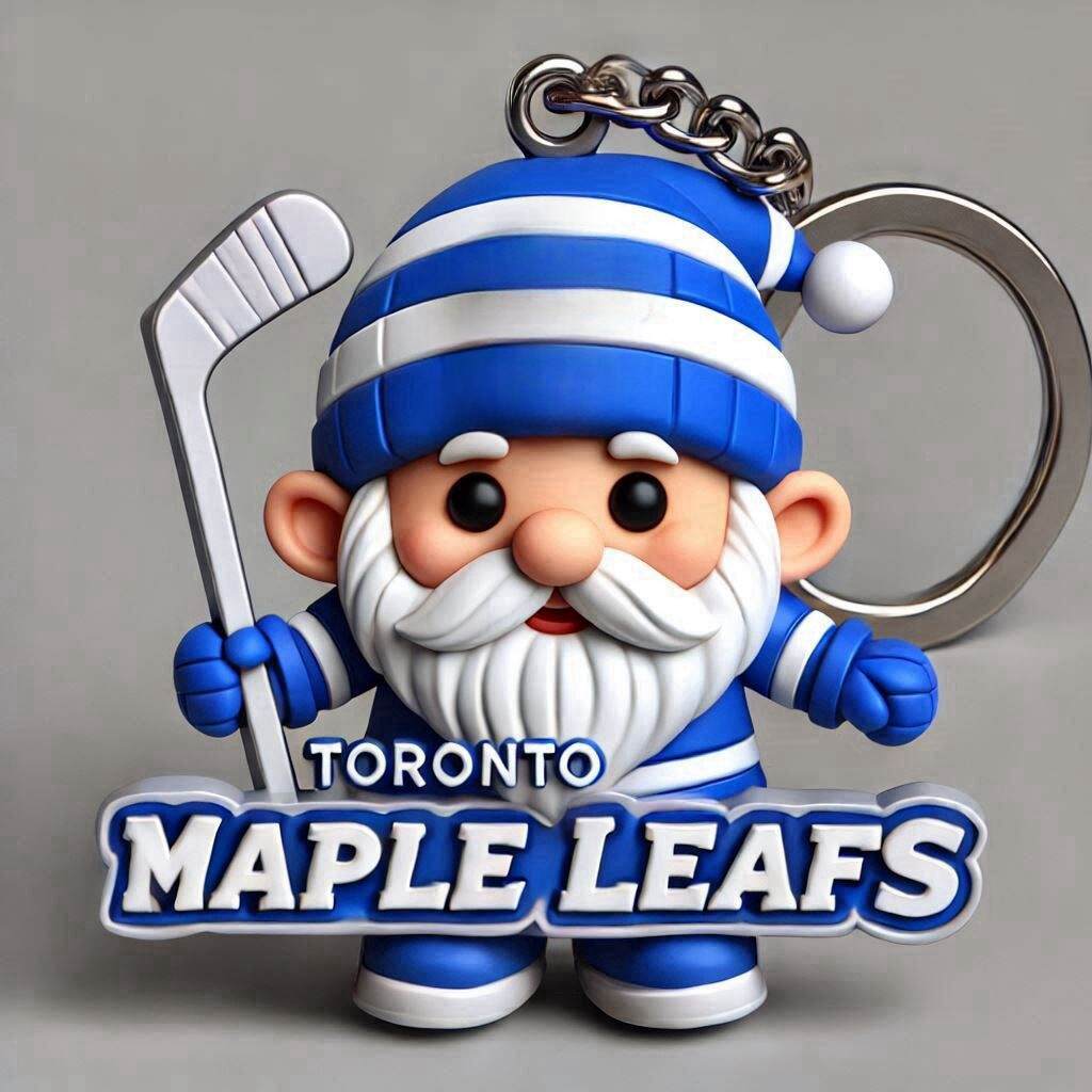 Hockey Gnome Keychain