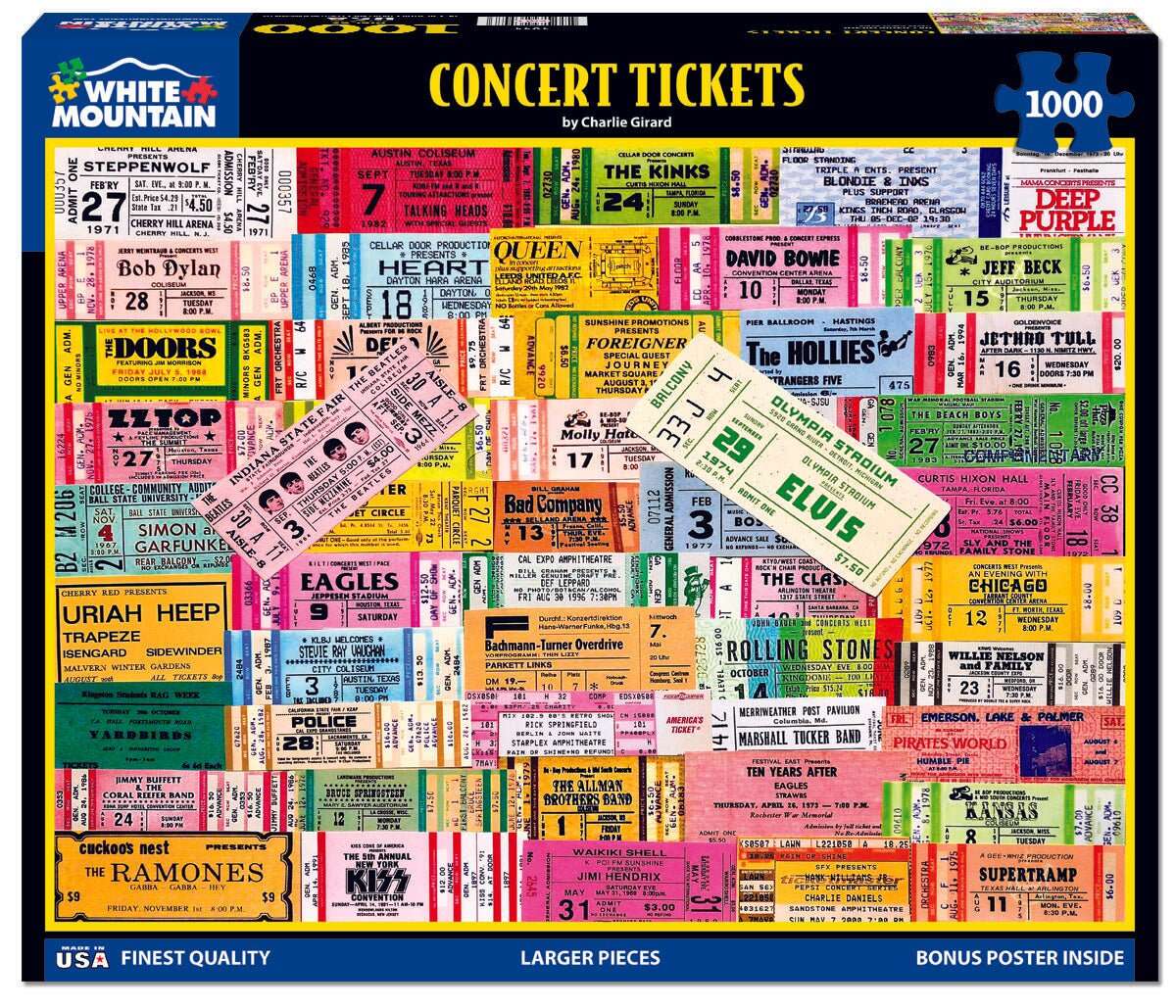 Concert Tickets (1844pz) - 1000 Piece Jigsaw Puzzle
