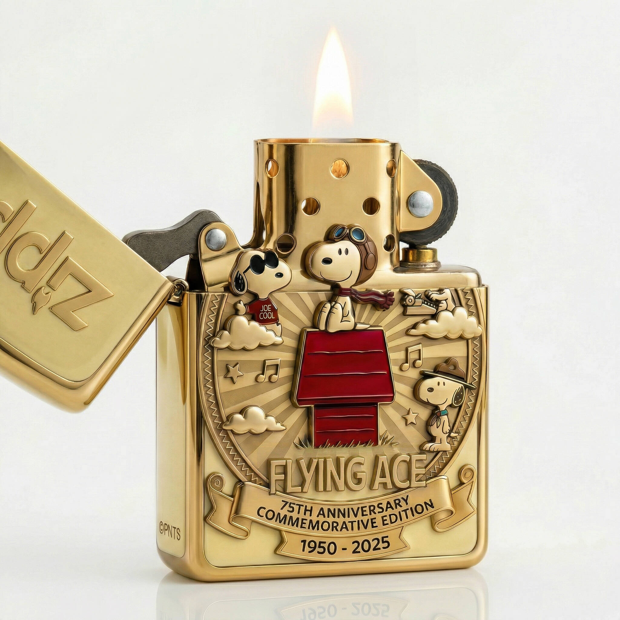Peanuts 75th Anniversary – Gold Zippo Collector's Edition ✨🔥