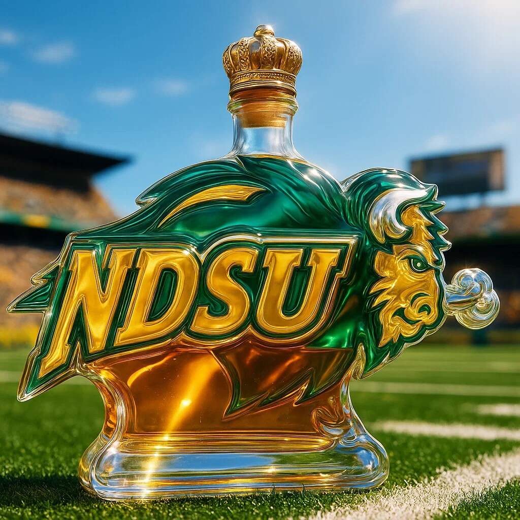 NDSU Bison Whiskey Bottle