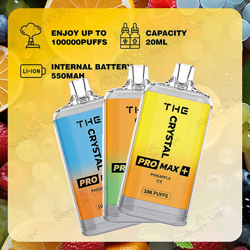 WGA Crystal Pro Max Extra 10000 Puffs Disposable Vape | Ultimate 10k Puffs Experience with Diverse Flavors