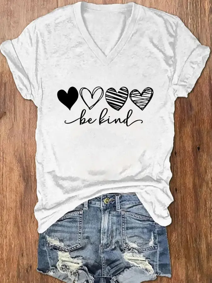 Women's Mental Health Matters Be Kind Casual T-Shirt