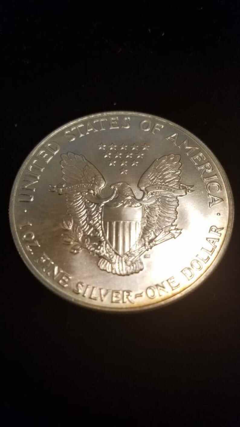1988  American Silver Eagle BU   -  1 Oz .Silver - Key Date ! # 823