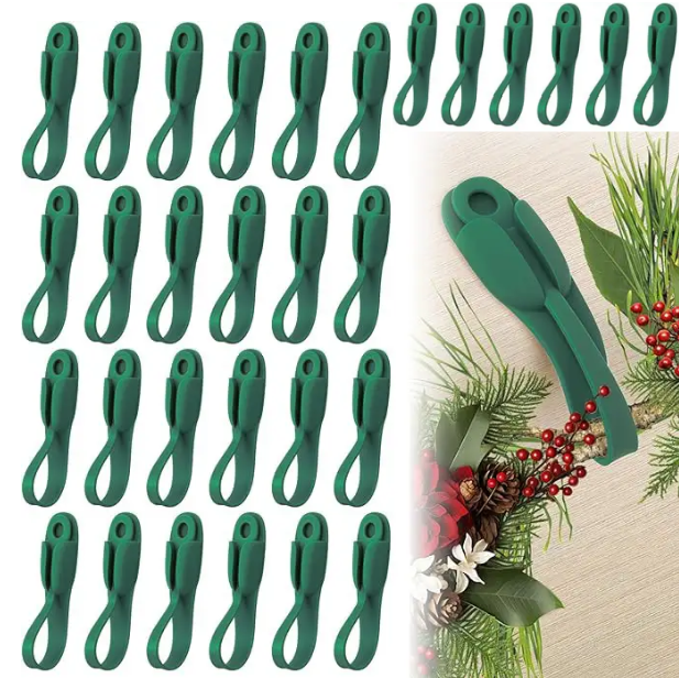 🎄2025 Christmas On Sale✨6 PCS Christmas Silicone Garland Hangers