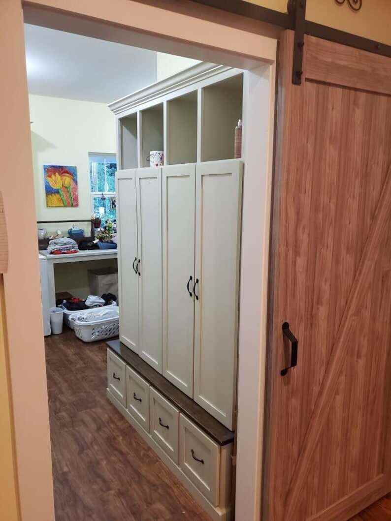NORTH CAROLINA 4-section entryway bench locker