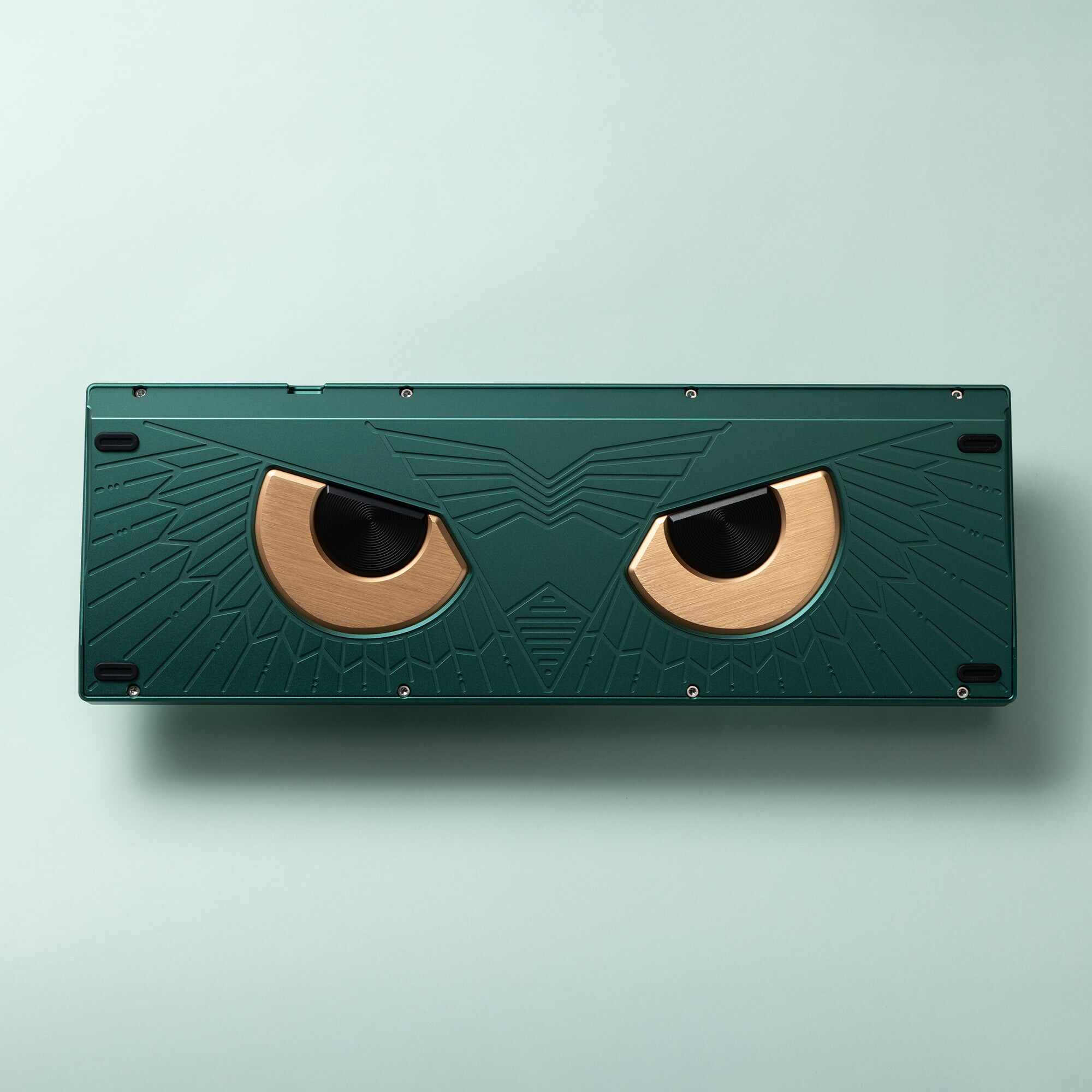 Ready to use Athena 1800 Anodized Pine green with Doubleshot Keycaps