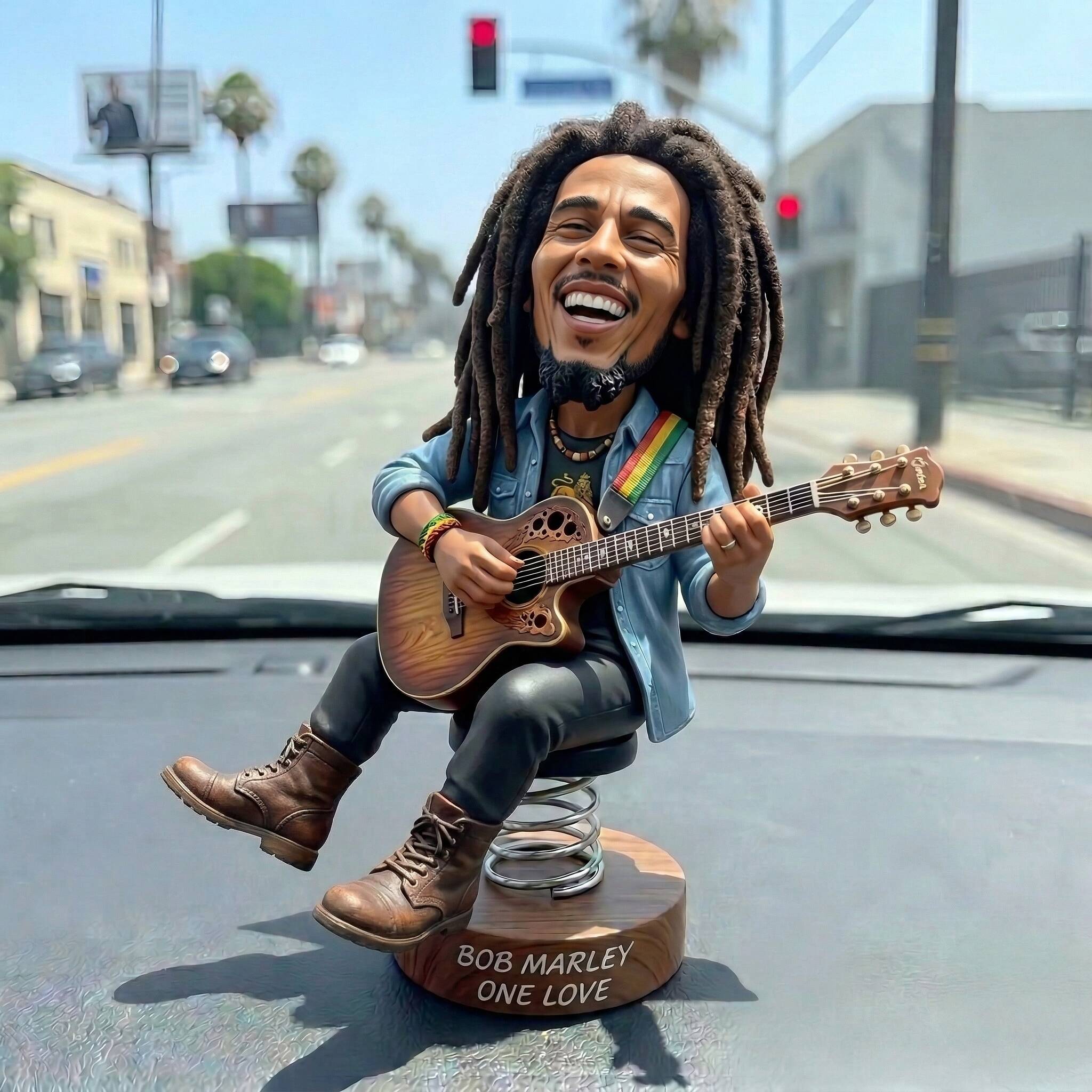 Bob Marley “One Love” Dashboard Bobblehead