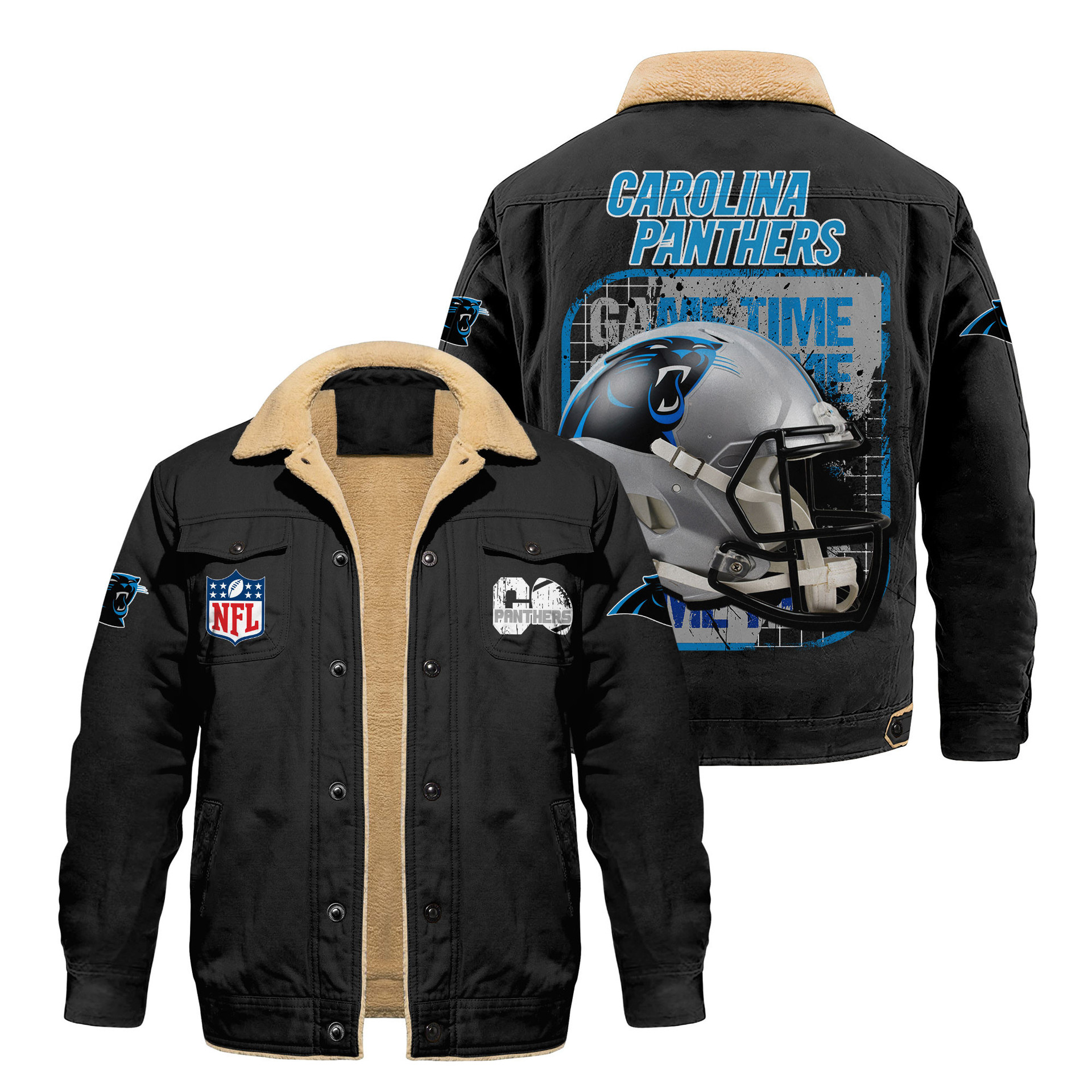 Carolina Panthers | Premium NFL 2D Cargo Fleece Jacket HY