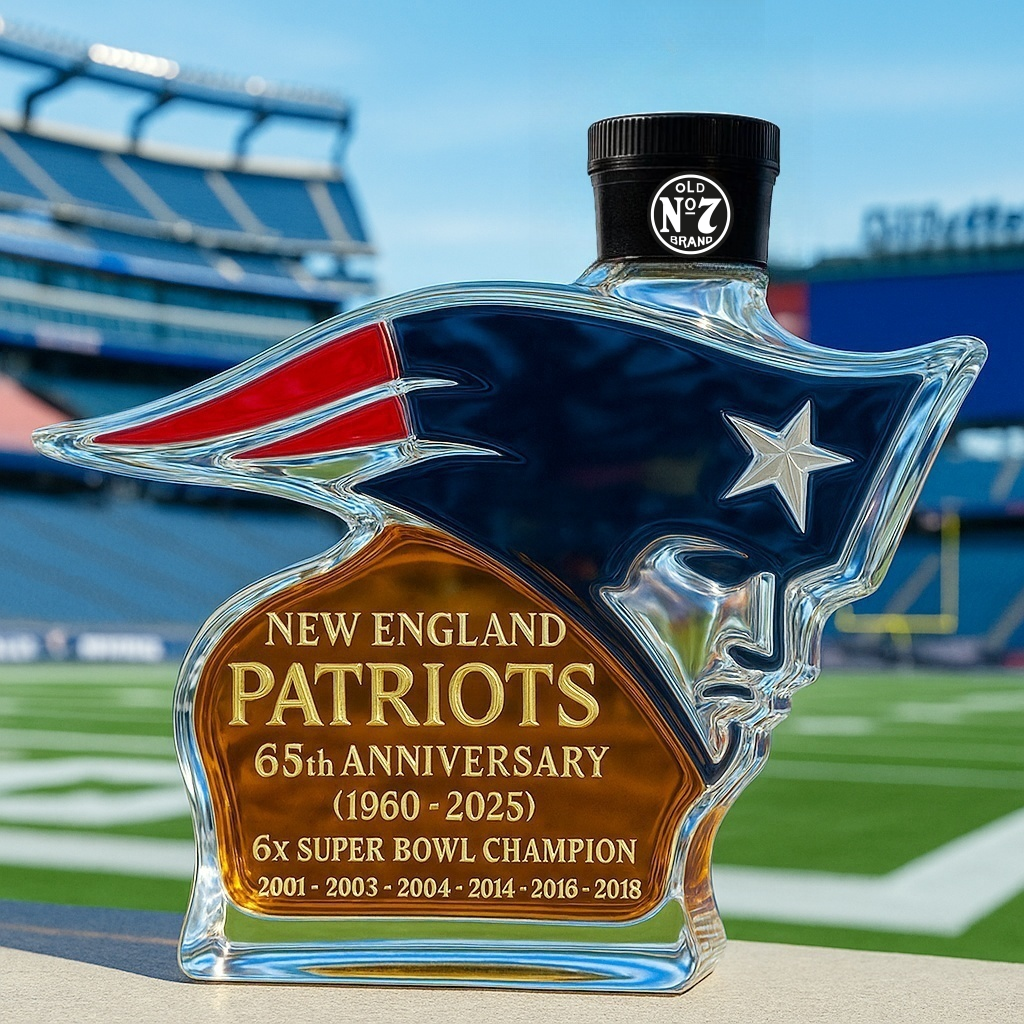 New England Patriots  Whiskey Bottle