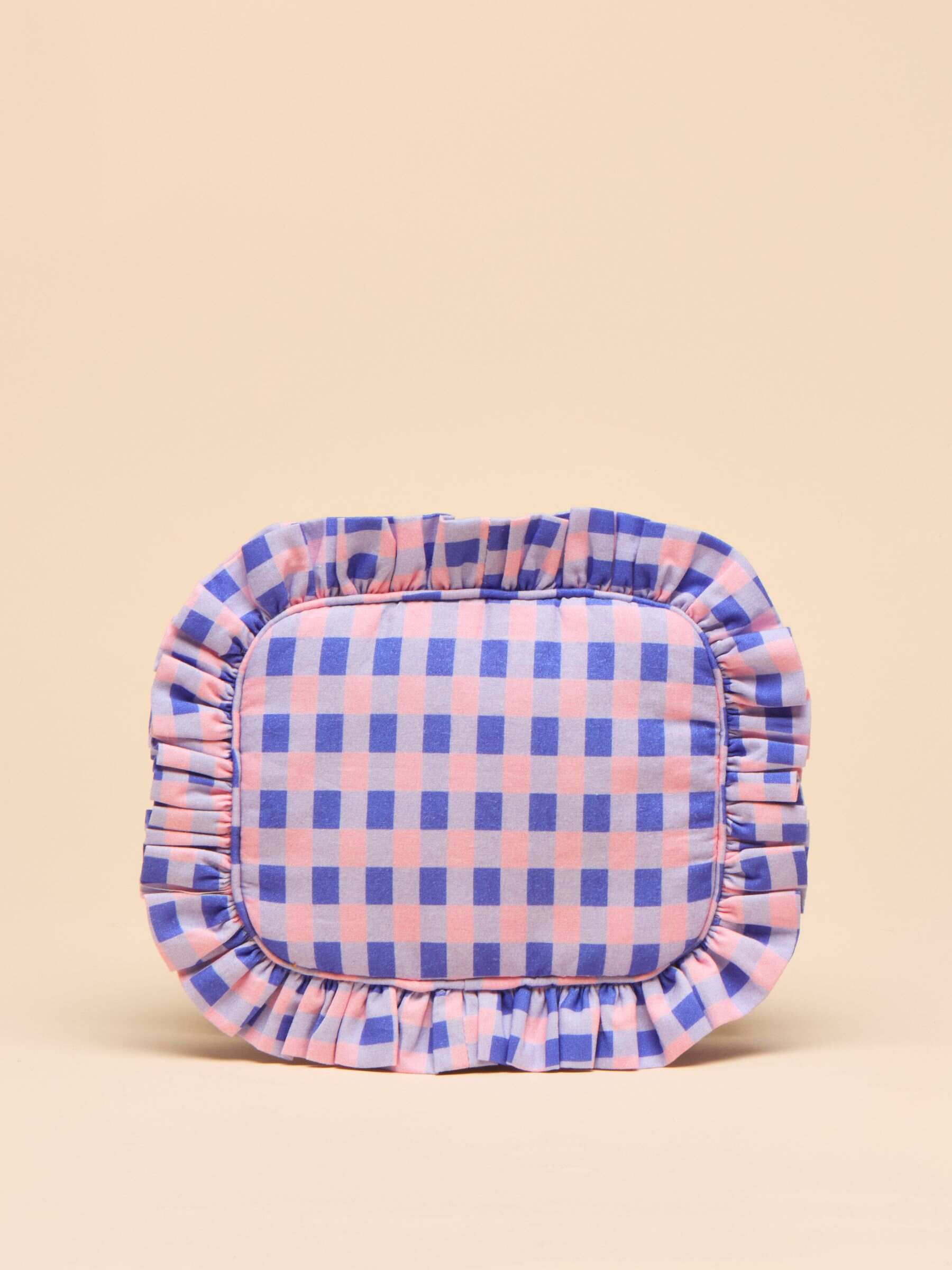 Nina Pink & Lilac Cotton Frill Wash Bag
