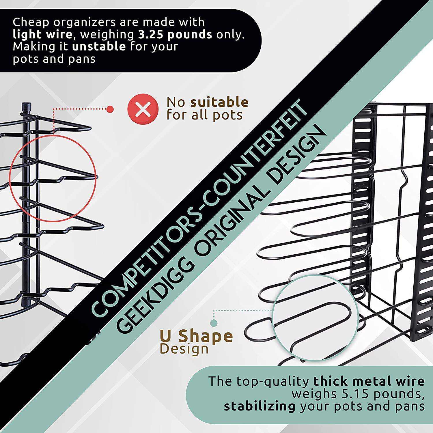 3 DIY methods pot rack