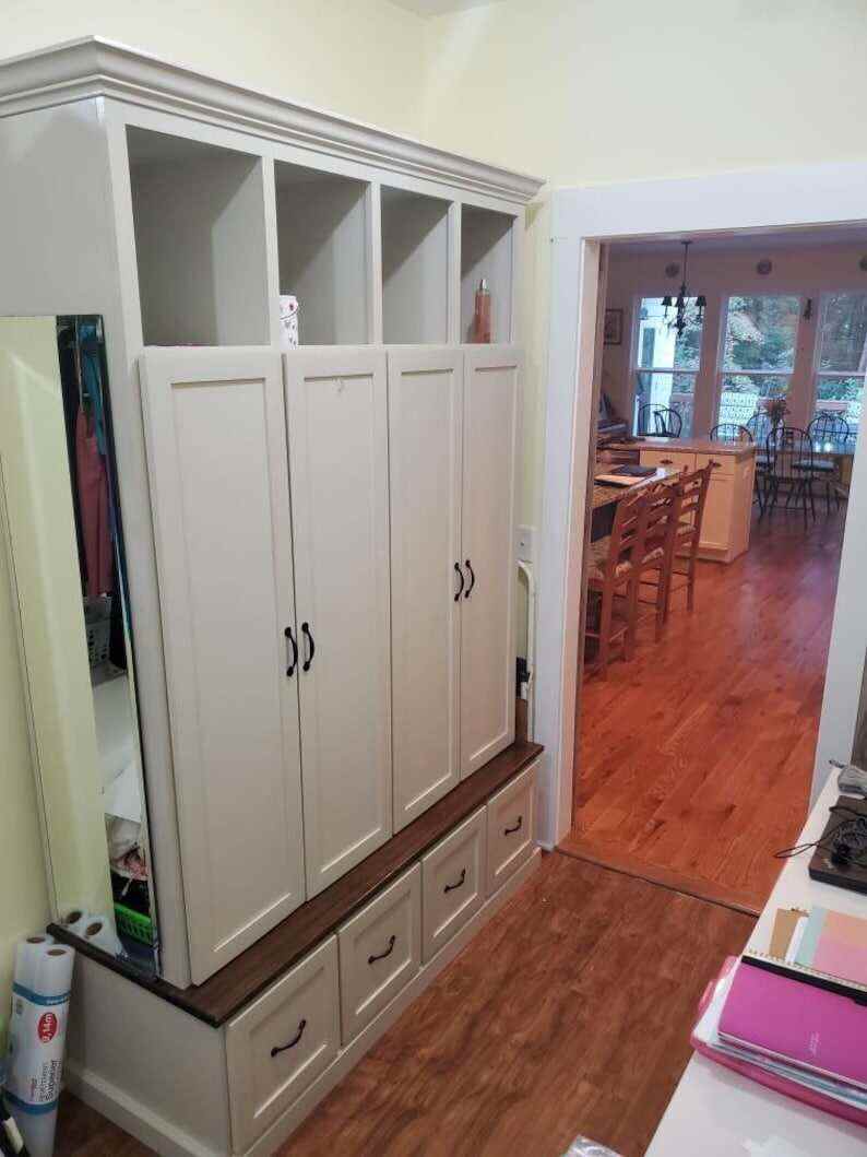 NORTH CAROLINA 4-section entryway bench locker