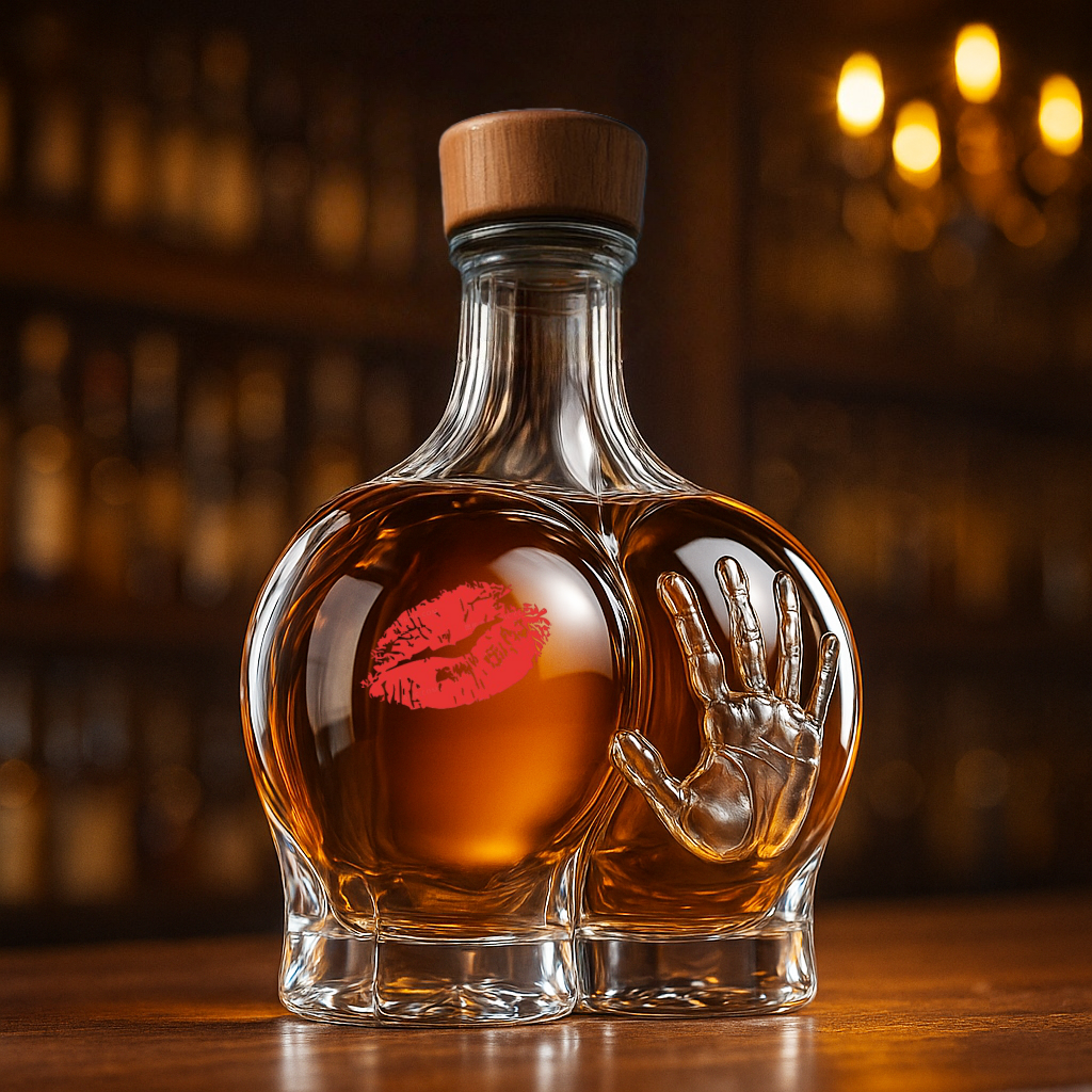 Funny Butt Whiskey Bottle