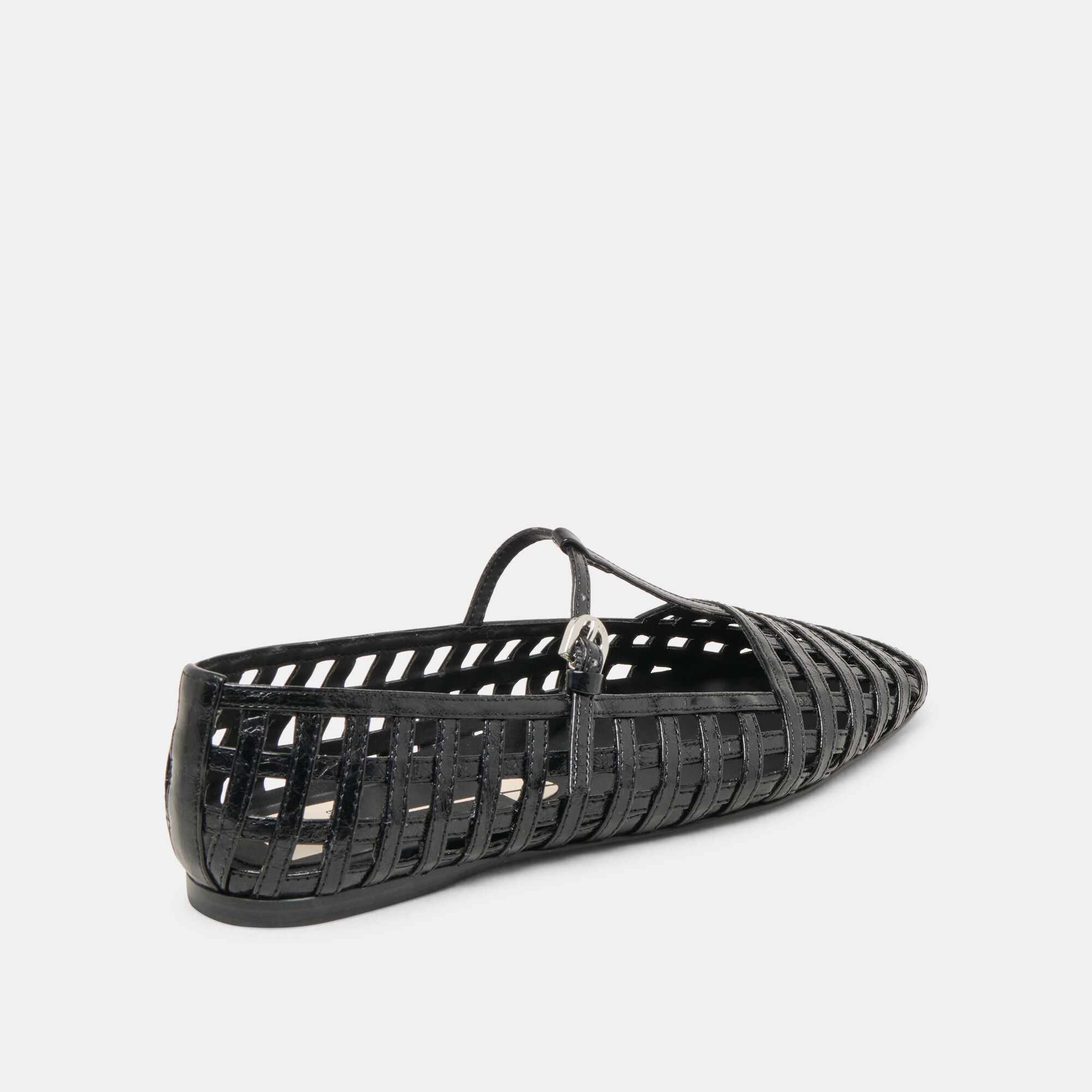 RAINS BALLET FLATS BLACK STELLA